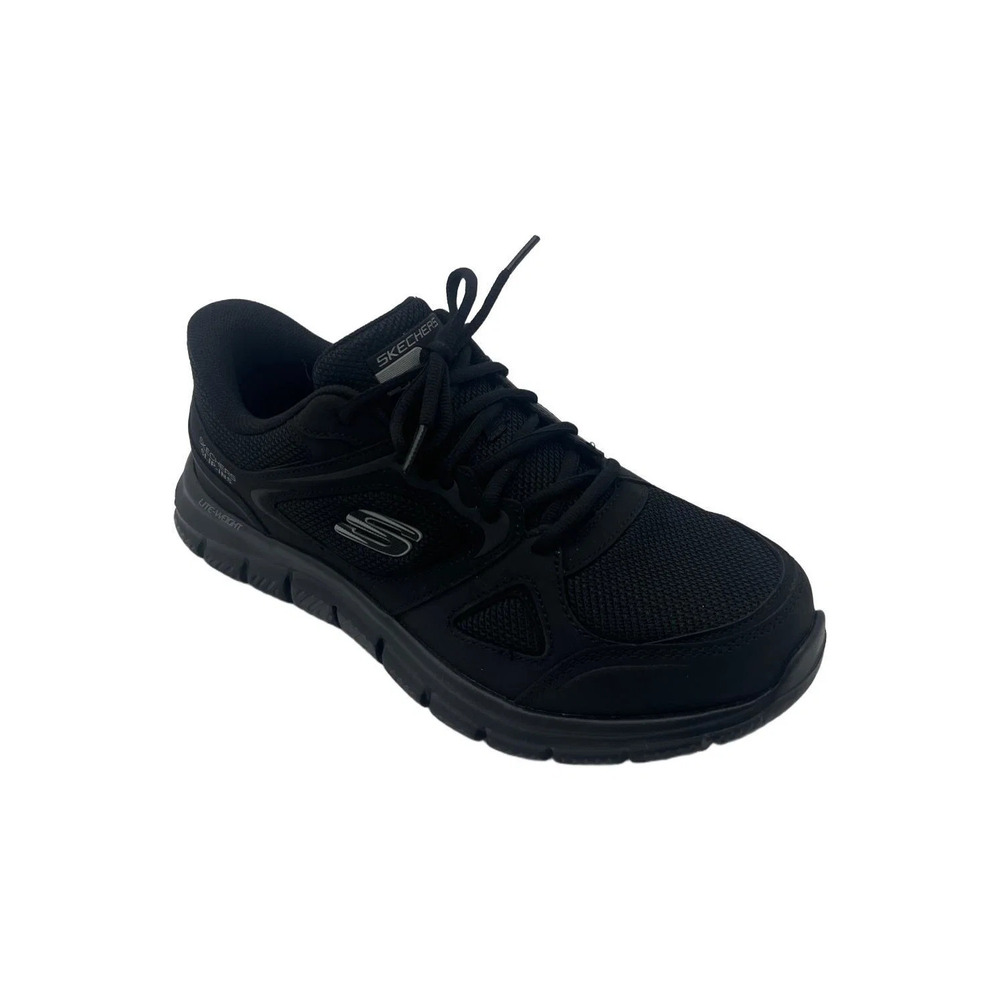 Skechers Men's Sport Track-Ezral Sneaker Black/Black - Medium